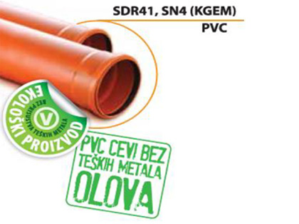 Ekologická rúra SDR 41, SN4 (PVC)